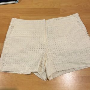 Ann Taylor Cream Shorts